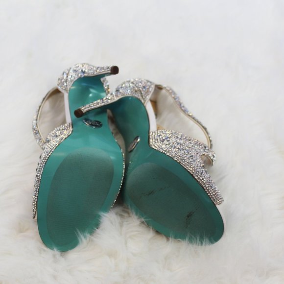 Betsey Johnson Sparkling Size 8 BLING-TASTIC 4" Heels - Picture 3 of 8